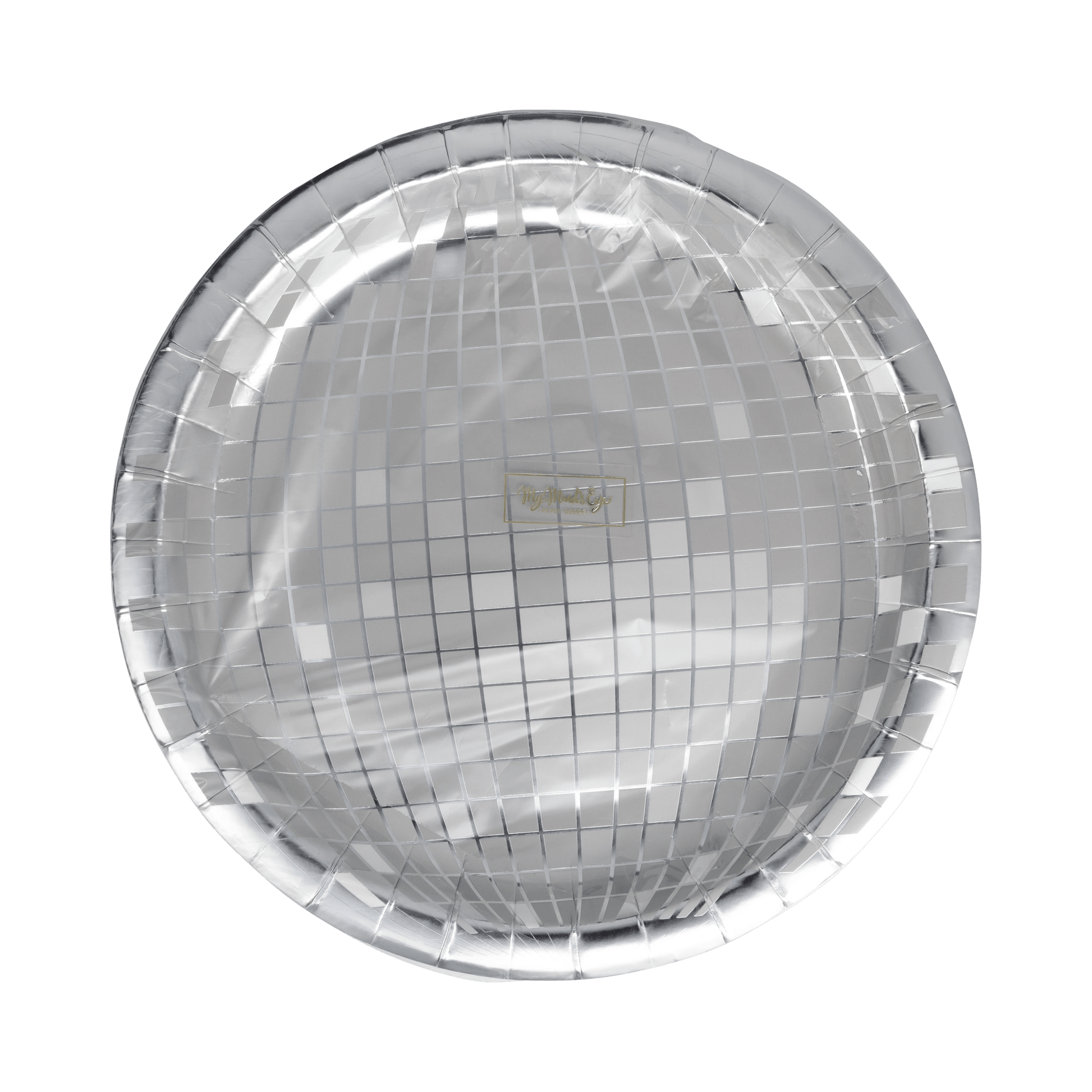 SSC1141 - Silver Disco 9" Plate - Bria Blair Creative