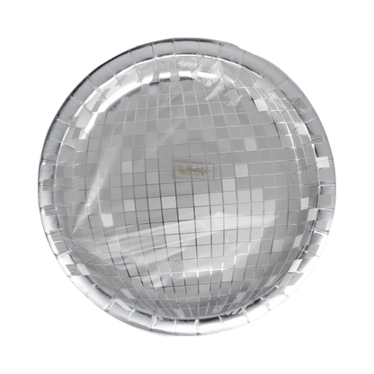 SSC1141 - Silver Disco 9" Plate - Bria Blair Creative