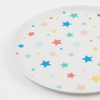 Star Pattern Reusable Plates - Set of 6 Large Plates - Bria Blair Creative