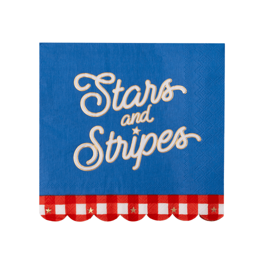 STARS AND STRIPES LARGE NAPKINS - Bria Blair Creative