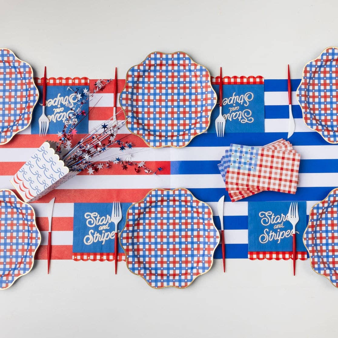 STARS AND STRIPES LARGE NAPKINS - Bria Blair Creative