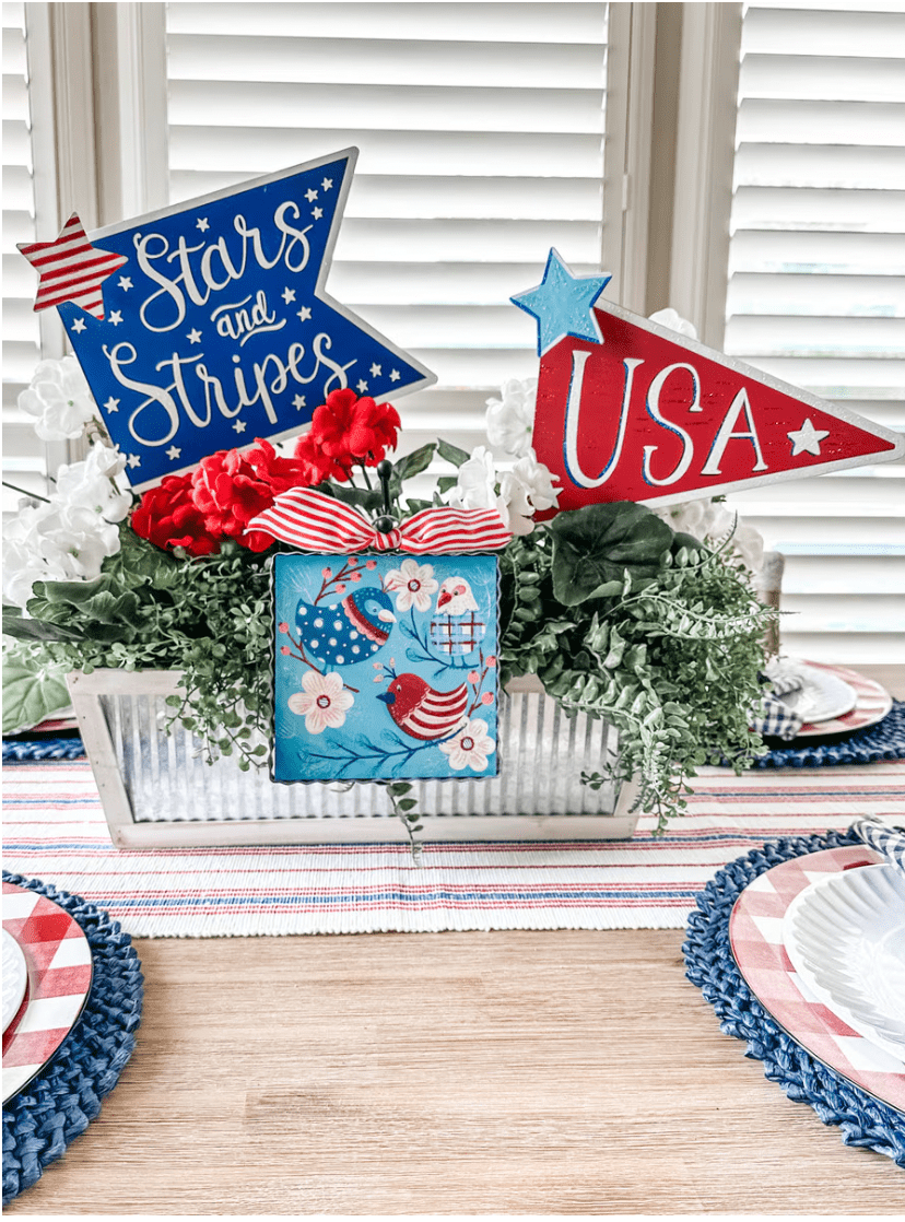 Stars & Stripes Pennant - Bria Blair Creative