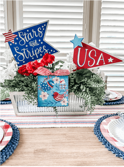 Stars & Stripes Pennant - Bria Blair Creative