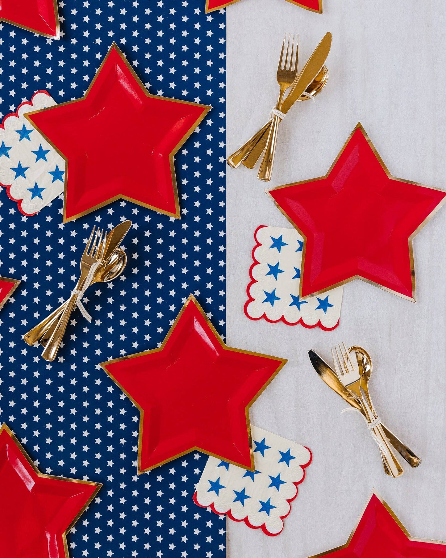 Stars with Scallop Edge 5" Napkin - Bria Blair Creative
