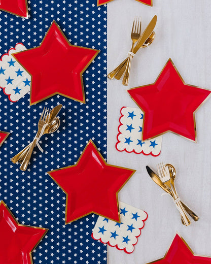 Stars with Scallop Edge 5" Napkin - Bria Blair Creative