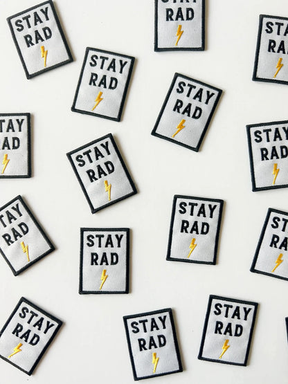 Stay Rad Embroidered Iron - On Patch - Bria Blair Creative