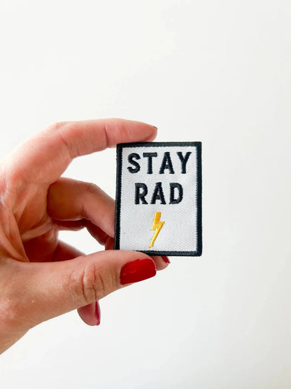 Stay Rad Embroidered Iron - On Patch - Bria Blair Creative