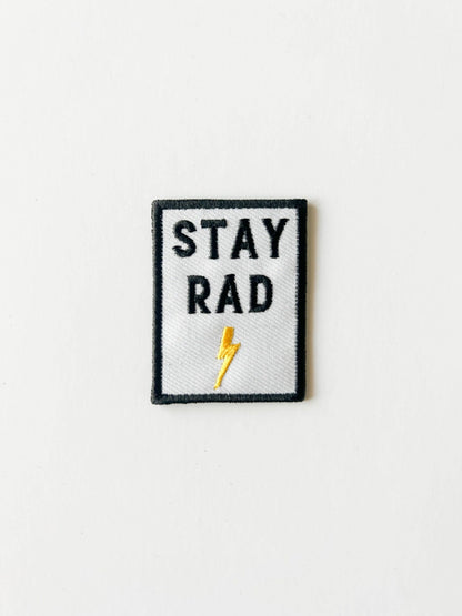 Stay Rad Embroidered Iron - On Patch - Bria Blair Creative