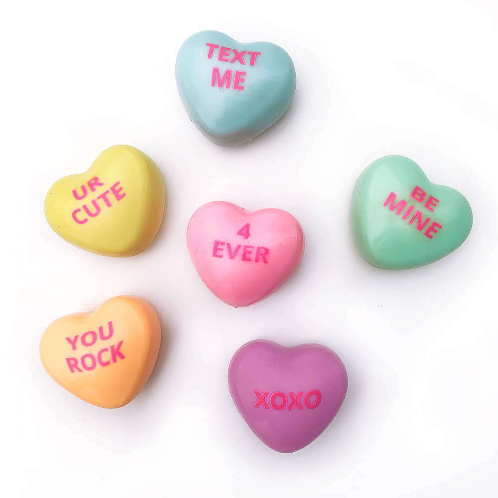 Sticky Bubble Blobbies Valentines Conversation Hearts - Bria Blair Creative