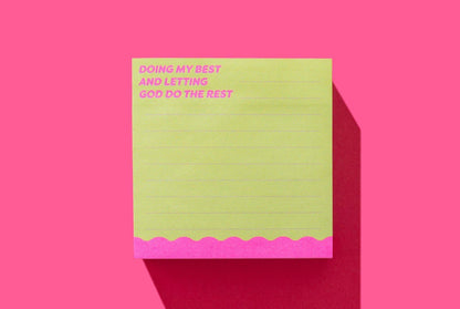 Sticky Notes Pad - "Doing My Best..." - 300 Sheets - Bria Blair Creative