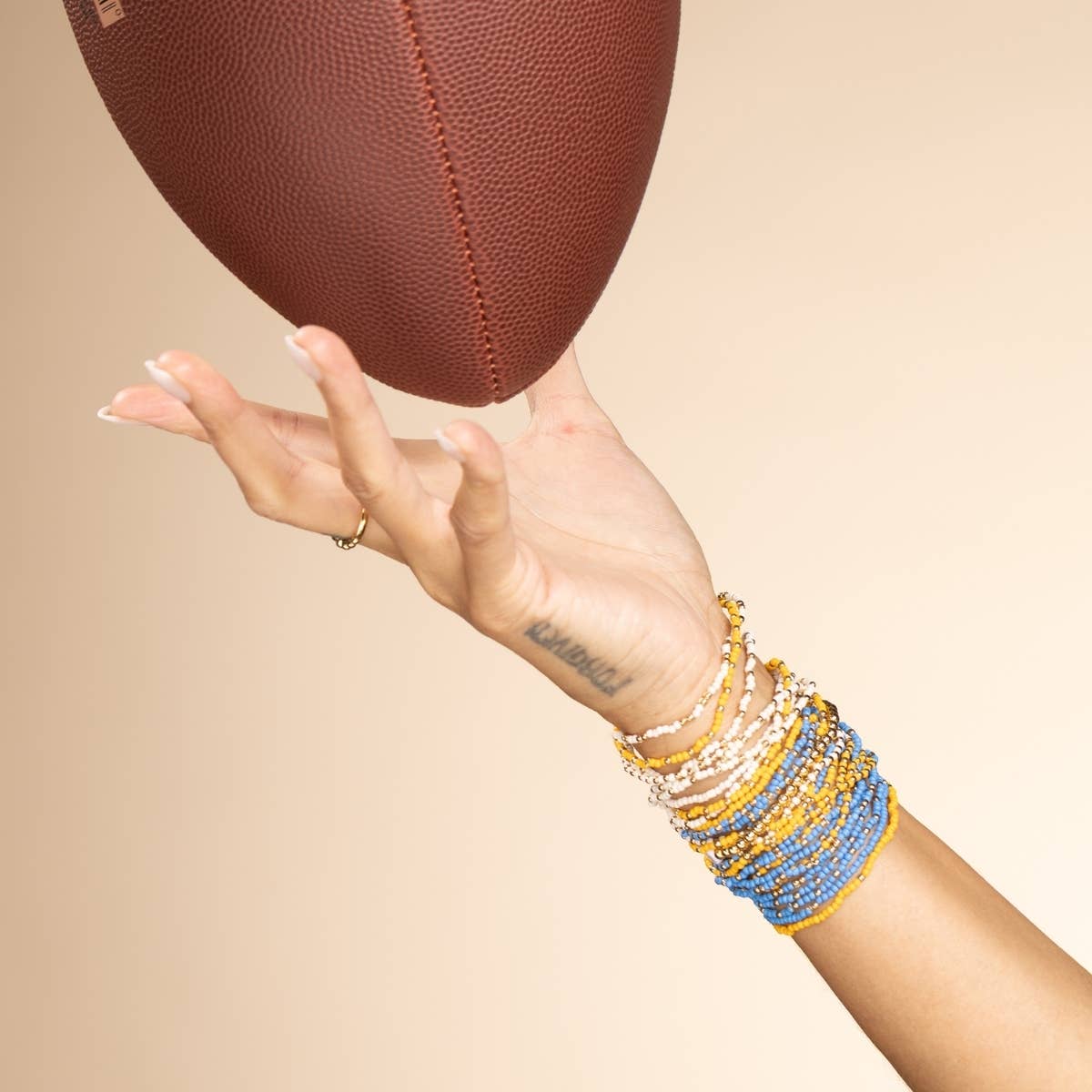 Stretch Seed Bead Solid Game Day Bracelets: Maroon - Bria Blair Creative