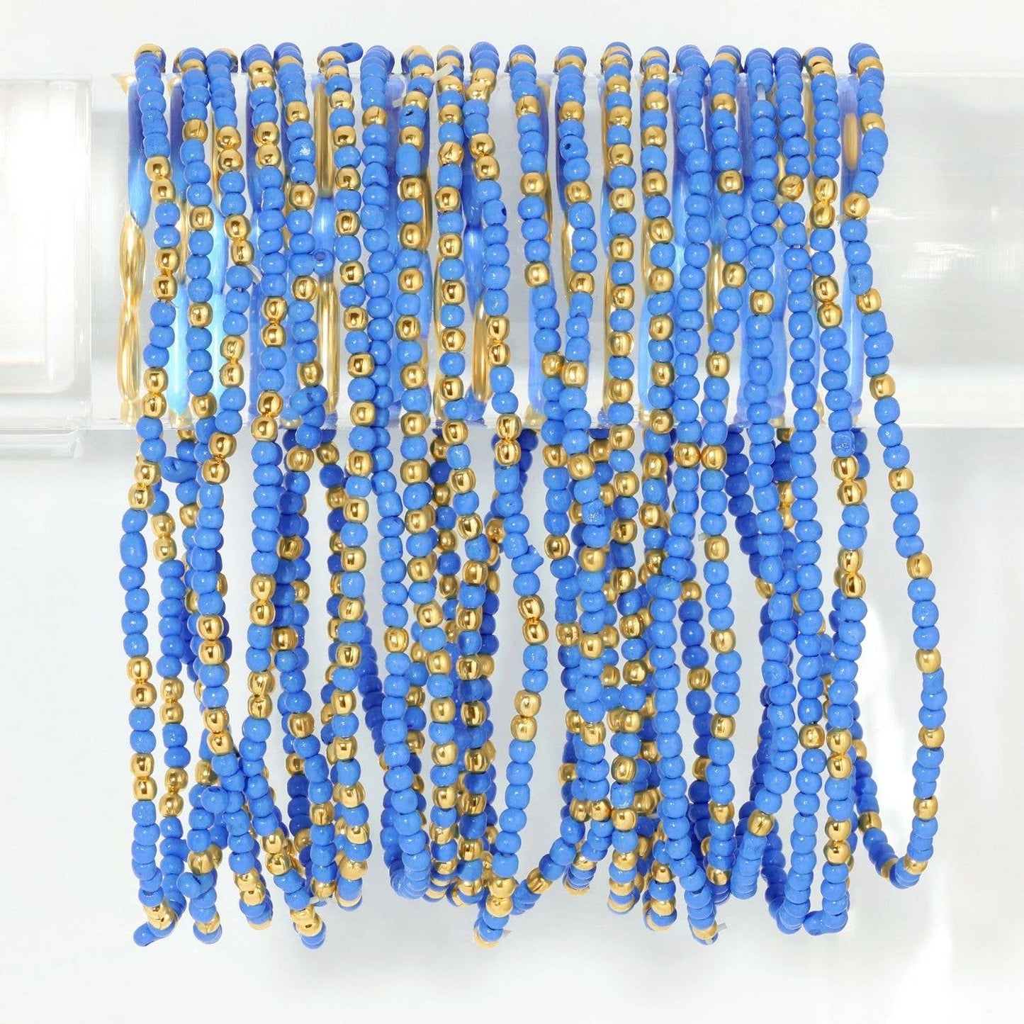 Stretch Seed Bead Solid Game Day Bracelets: Maroon - Bria Blair Creative