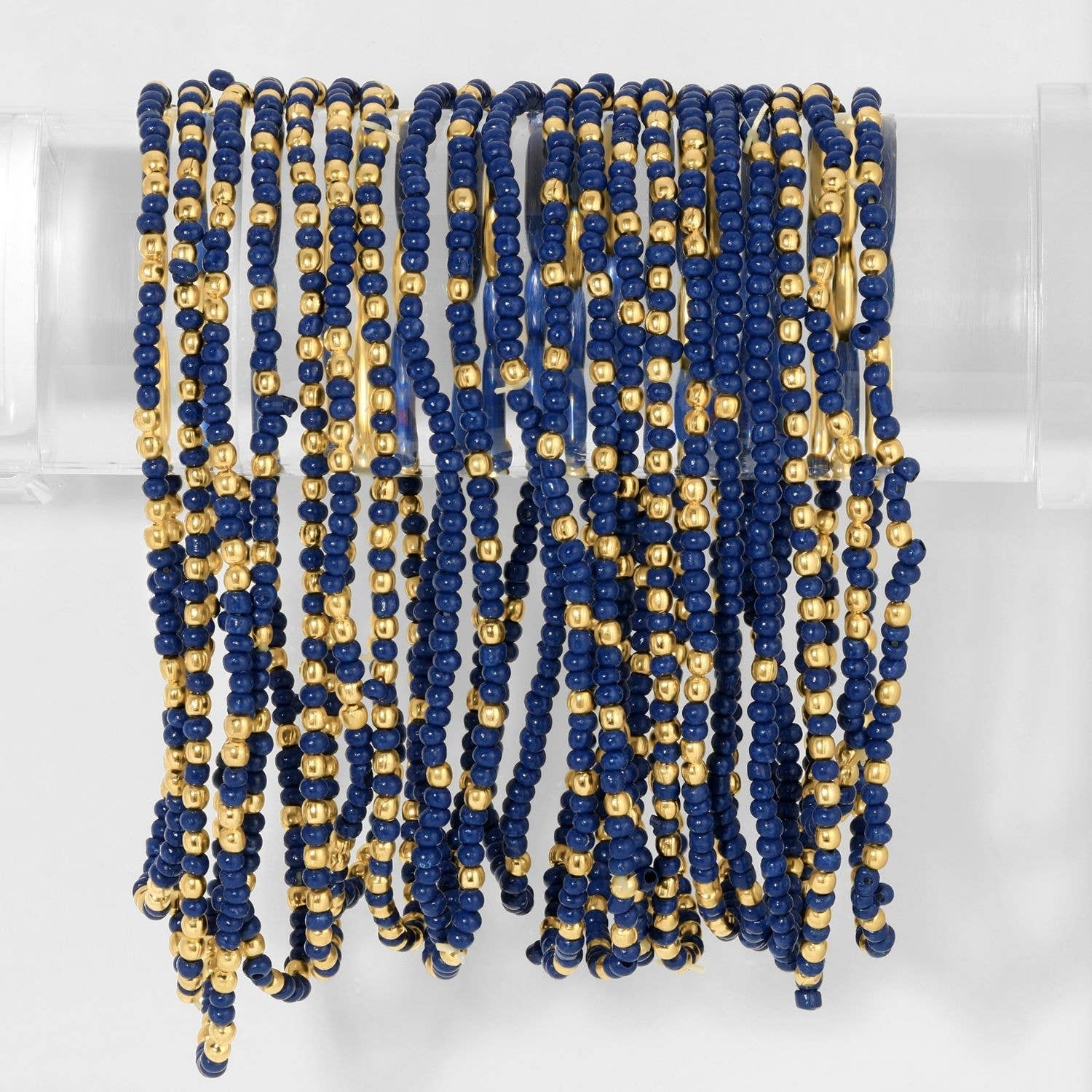 Stretch Seed Bead Solid Game Day Bracelets: Maroon - Bria Blair Creative