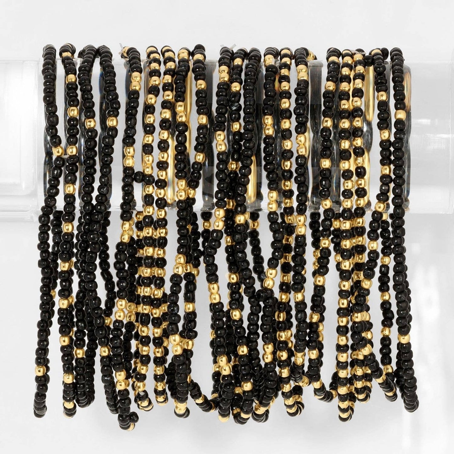 Stretch Seed Bead Solid Game Day Bracelets: Maroon - Bria Blair Creative