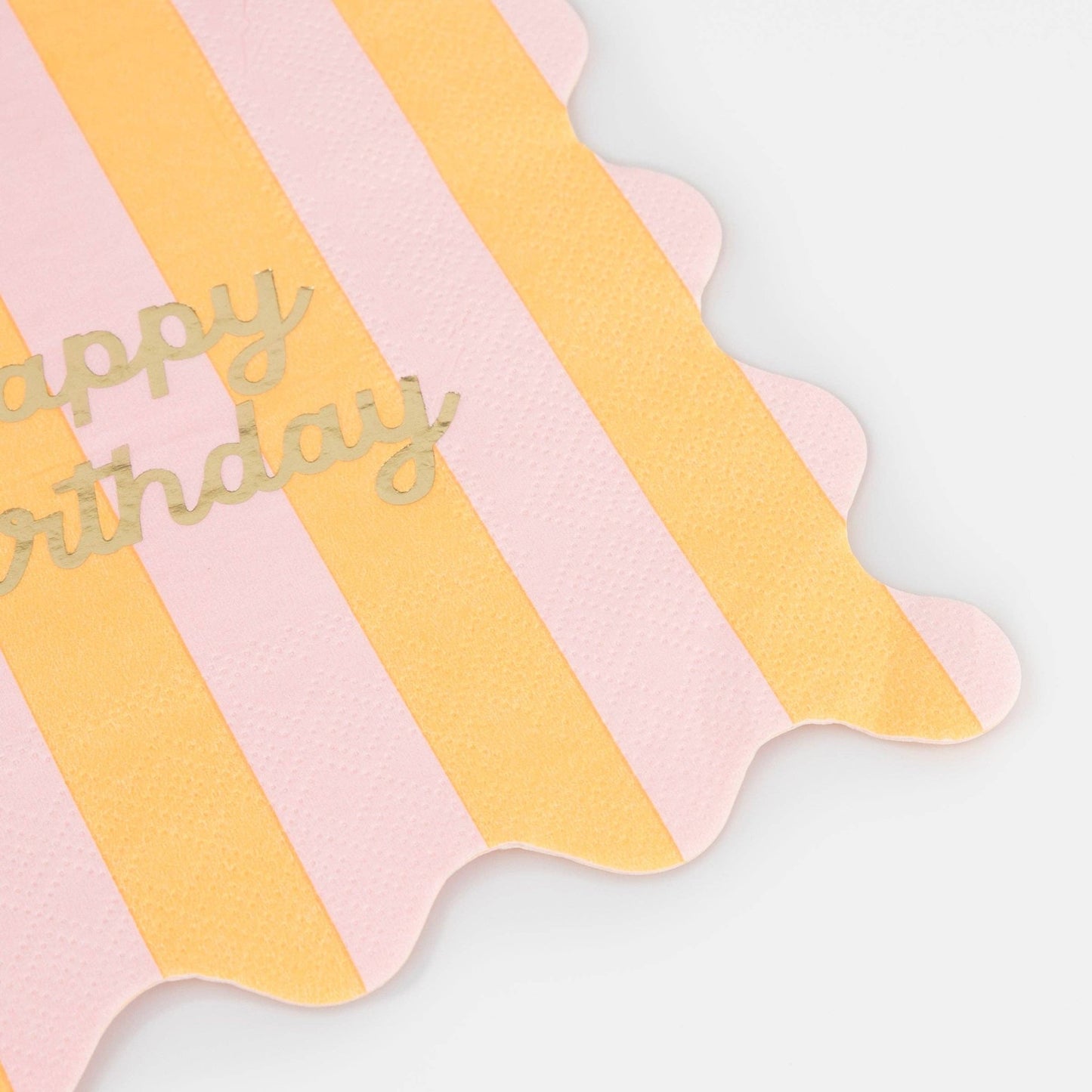 Stripe Happy Birthday Small Napkins - Bria Blair Creative
