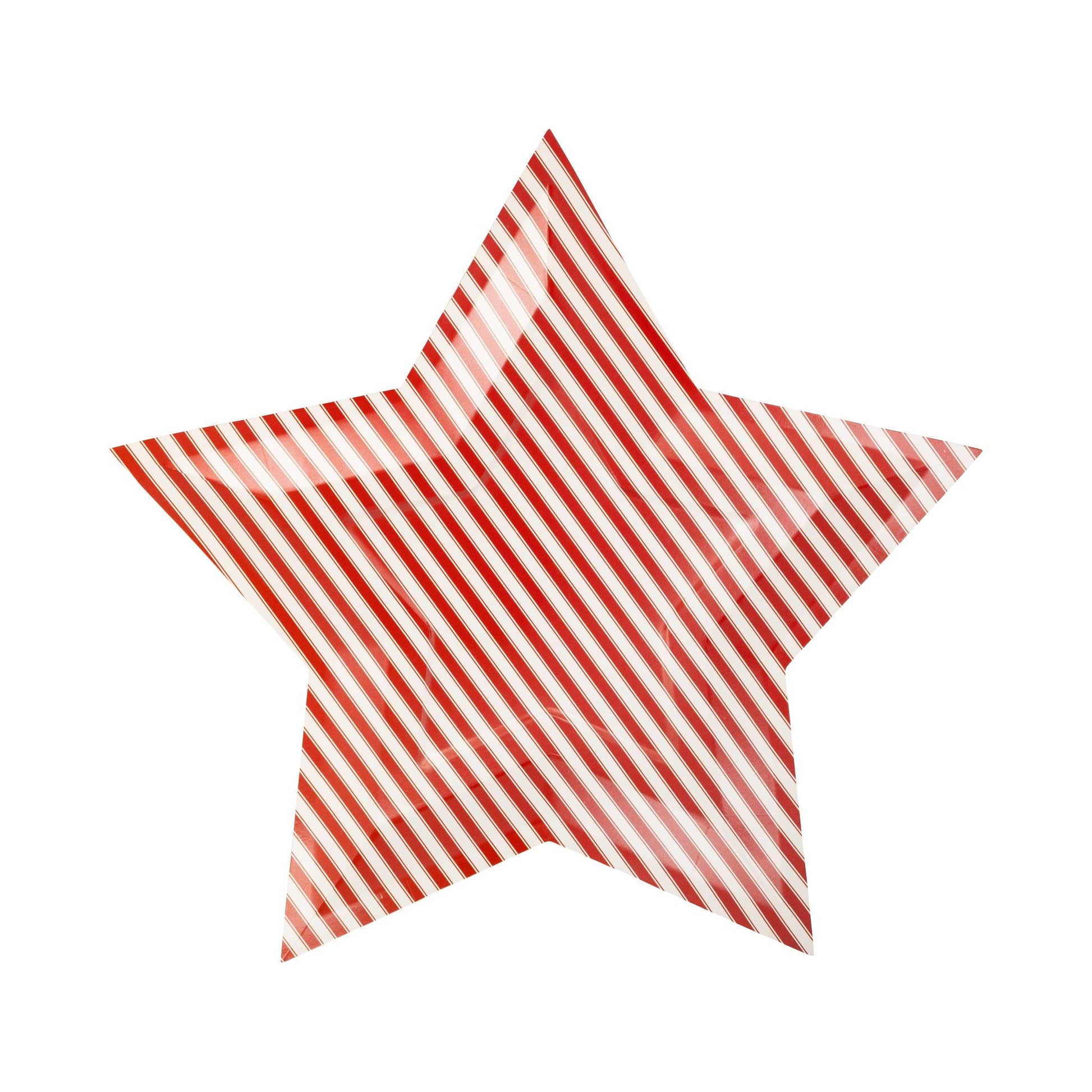 Striped Star Shaped Paper Plate - Bria Blair Creative
