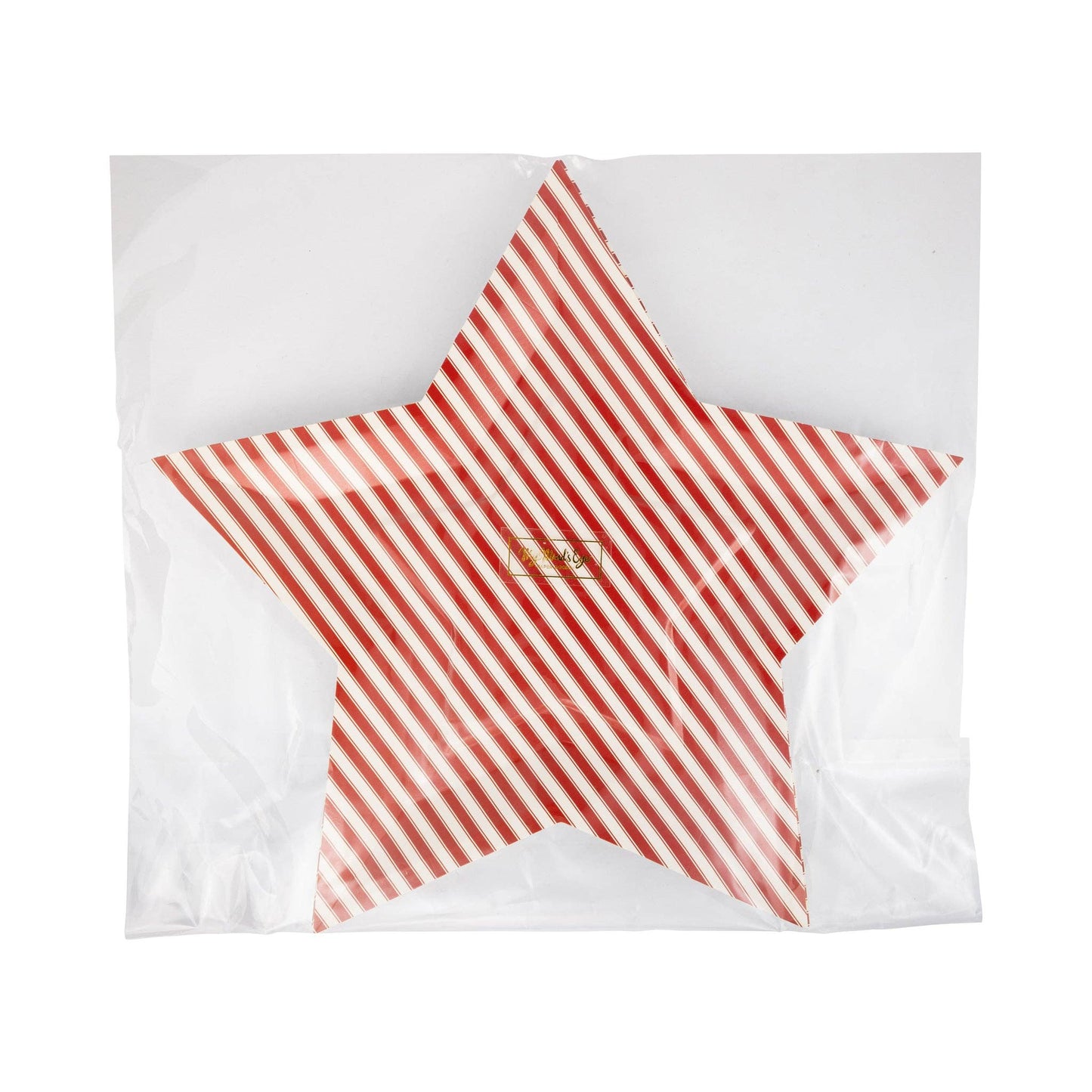 Striped Star Shaped Paper Plate - Bria Blair Creative