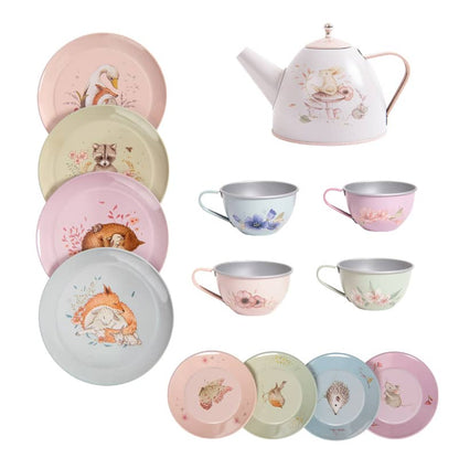 Suitcase - Tea Party Metal Set The Rosalies - Bria Blair Creative