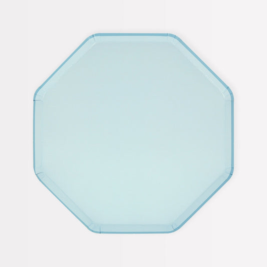 Summer Sky Blue Side Plates - s/8 - Bria Blair Creative