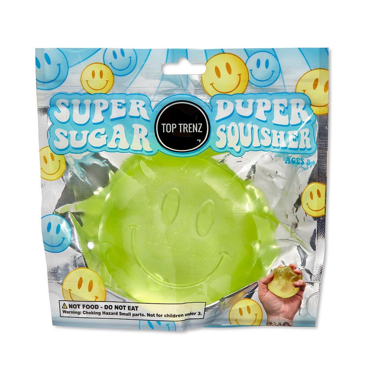 Super Duper Sugar Squisher - Happy Face - Assorted Colors - Bria Blair Creative