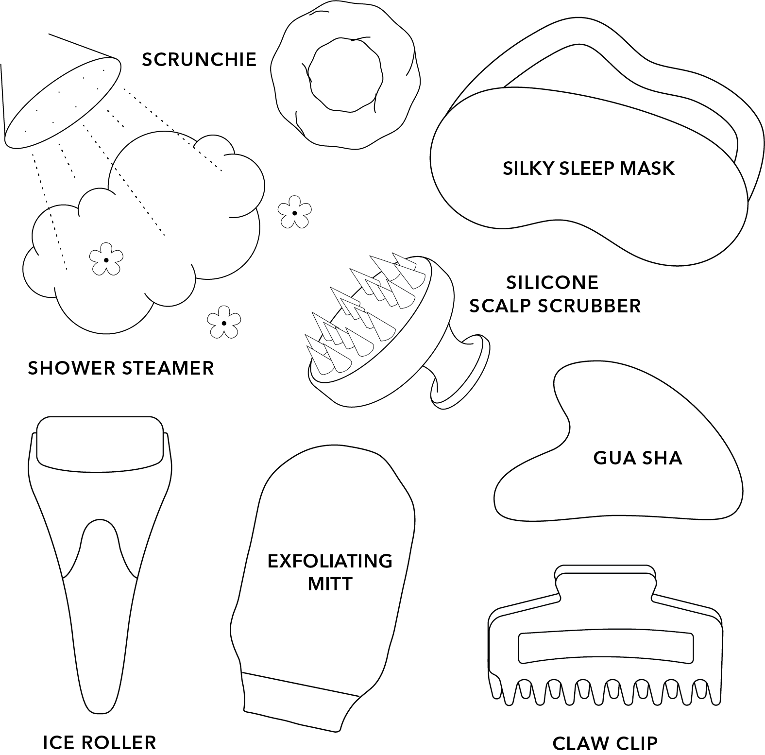 Super Spa Set | Black, Self - Care, Holiday Gifts for Her - Bria Blair Creative