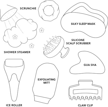 Super Spa Set | Black, Self - Care, Holiday Gifts for Her - Bria Blair Creative