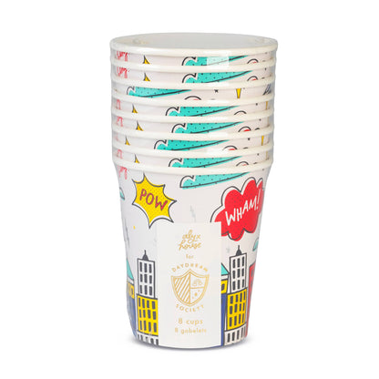 Superhero 9 oz Cups - 8 Pk. - Bria Blair Creative