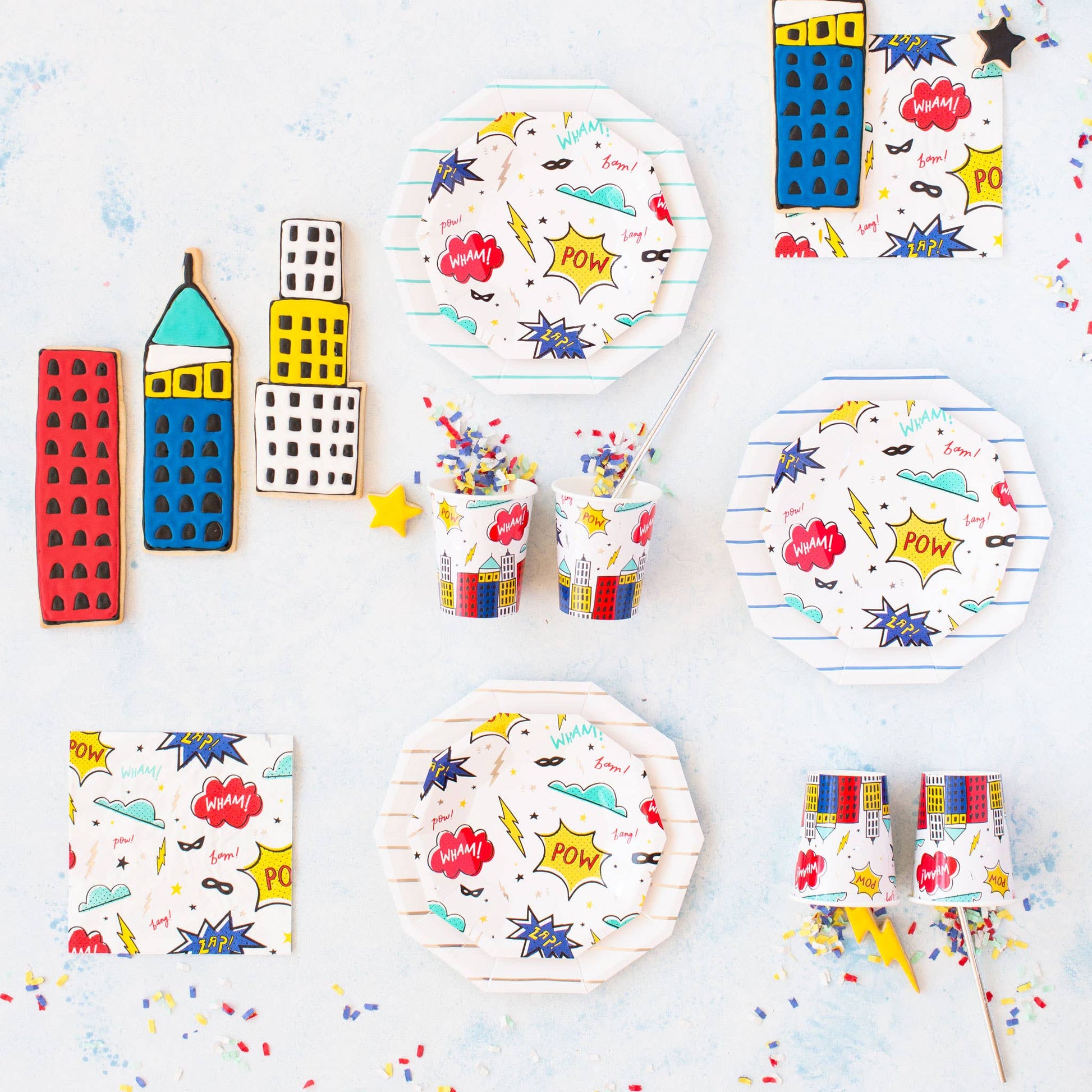Superhero Small Plates - 8 Pk. - Bria Blair Creative