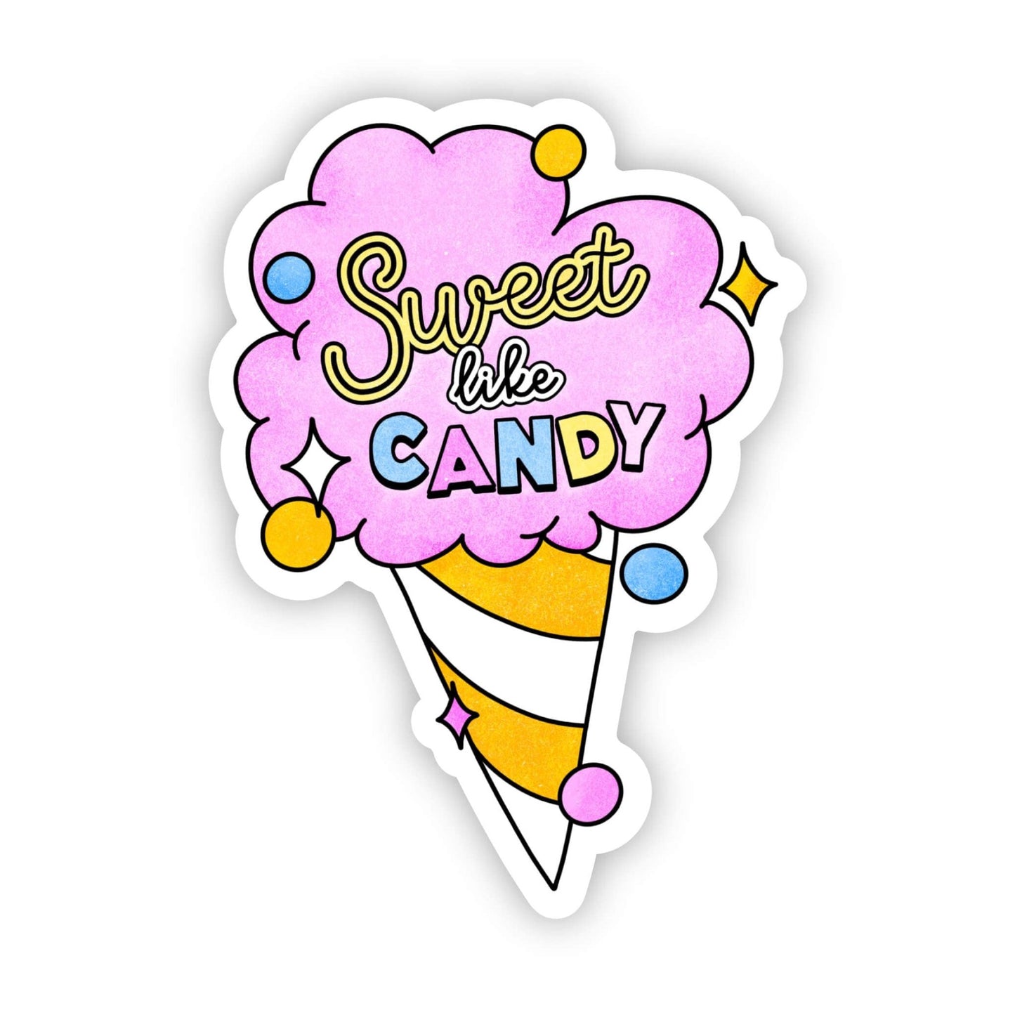 "Sweet like candy" cotton candy sticker - Bria Blair Creative