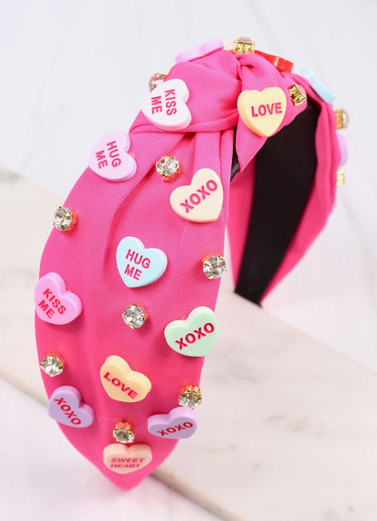 Sweet Nothings Heart Headband HOT PINK: Default - Bria Blair Creative
