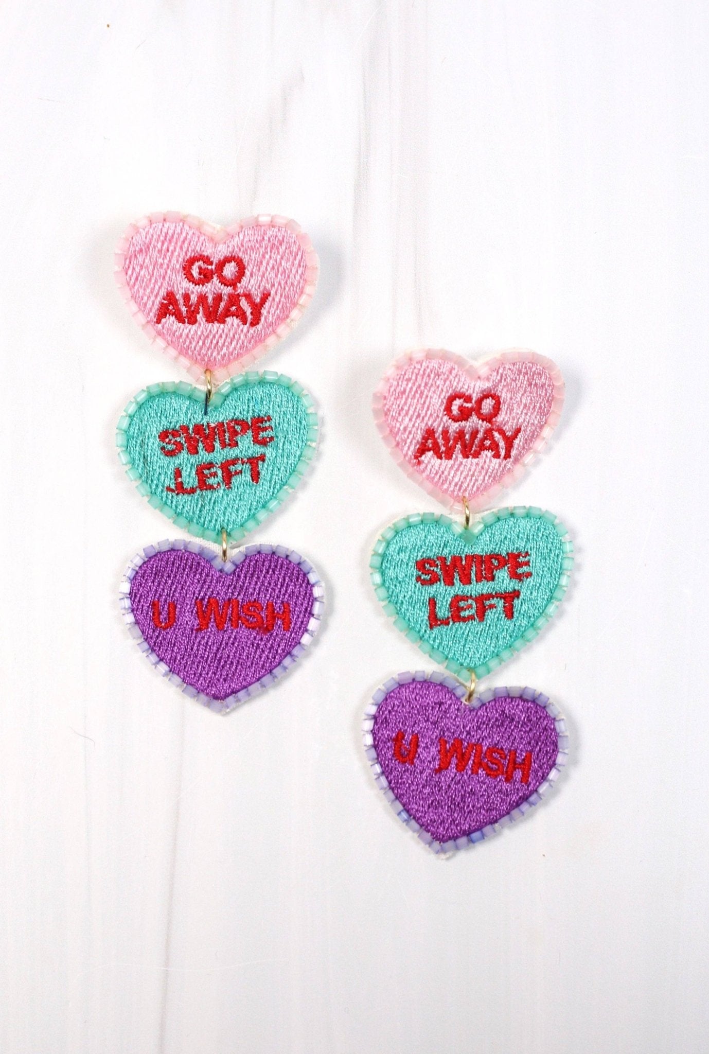 Swipe Left Hearts Earring MULTI - Bria Blair Creative