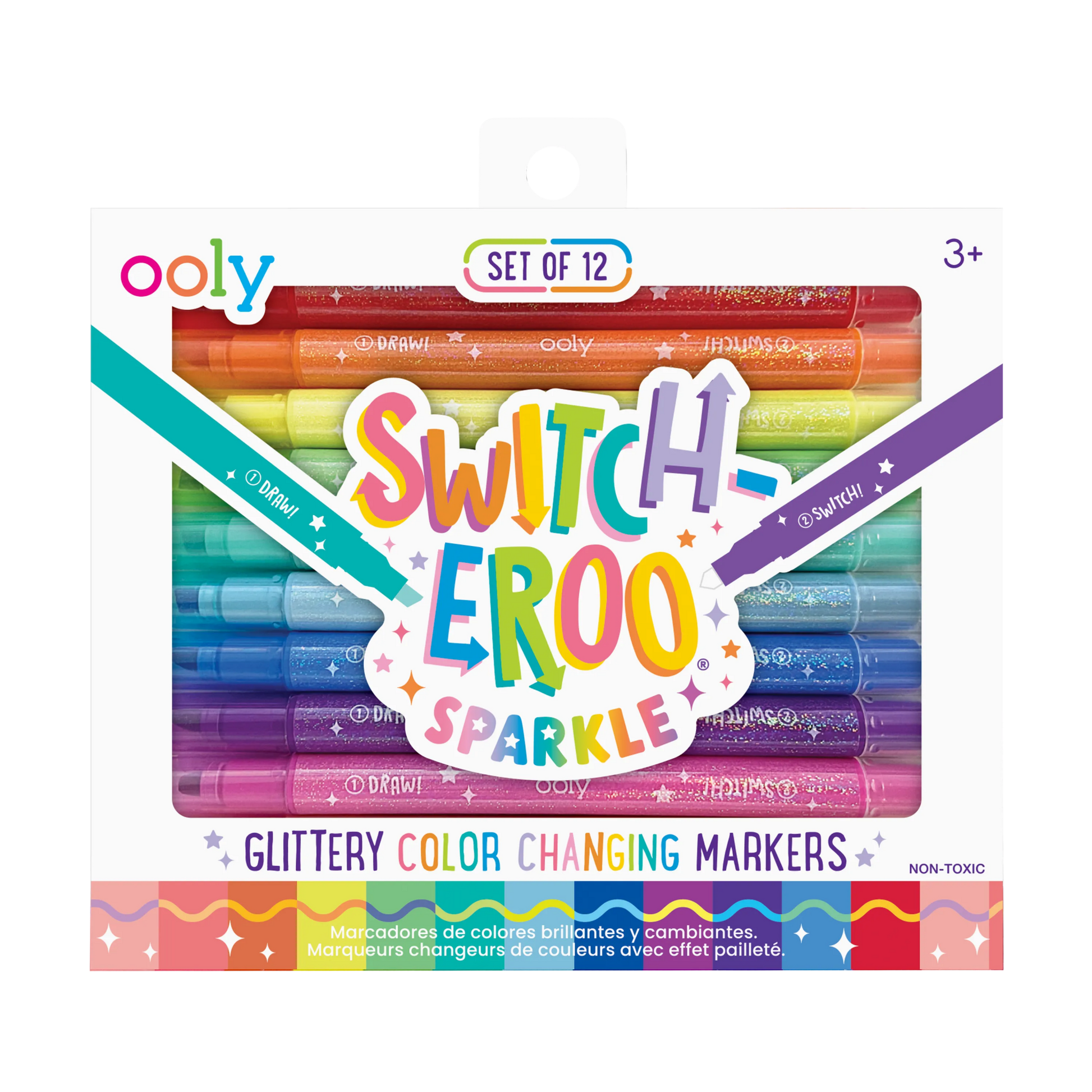 Switch - Eroo Sparkle Glittery Color Changing Markers - 12 pc - Bria Blair Creative