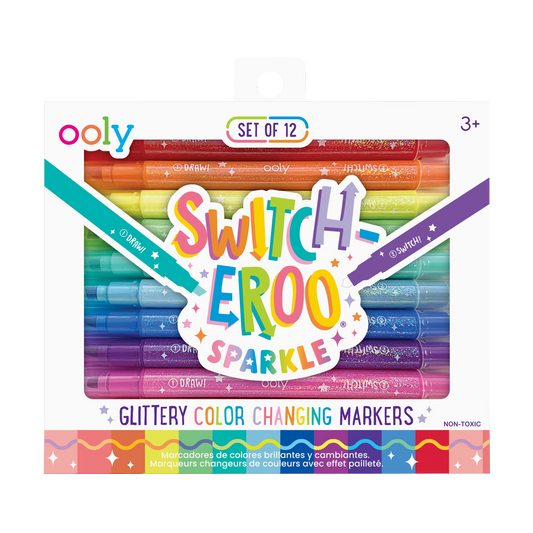 Switch - Eroo Sparkle Glittery Color Changing Markers - 12 pc - Bria Blair Creative
