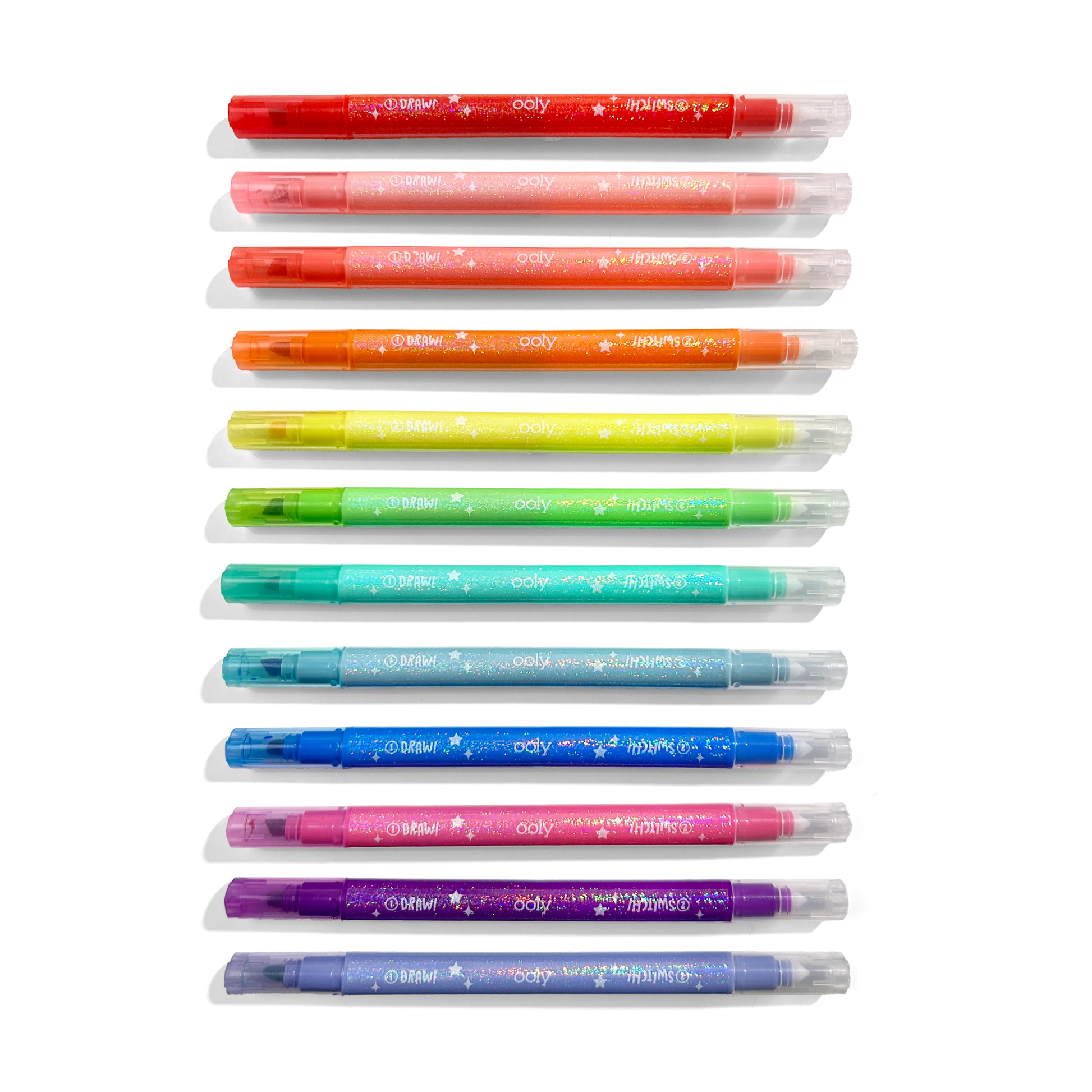 Switch - Eroo Sparkle Glittery Color Changing Markers - 12 pc - Bria Blair Creative