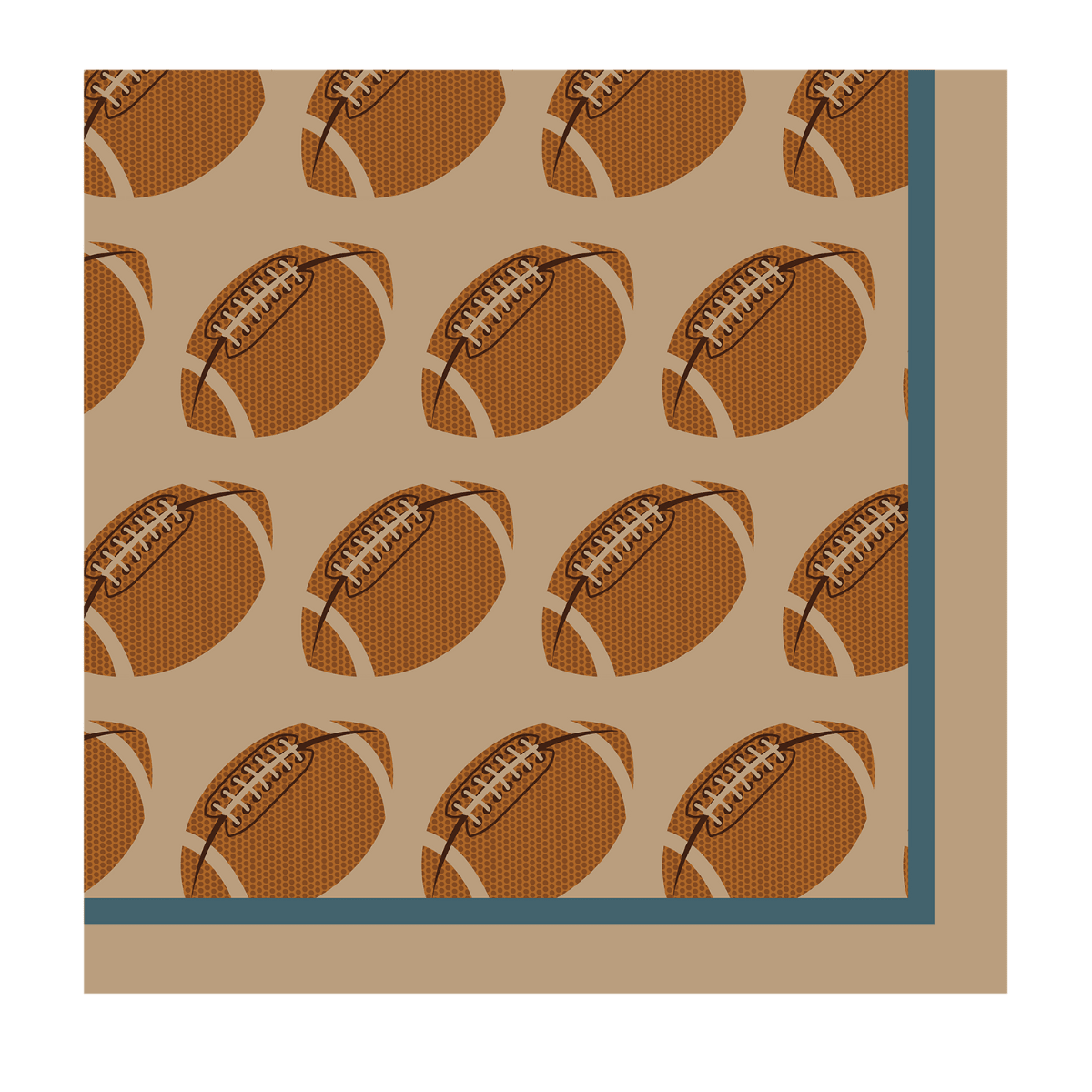 Tailgate Cocktail Napkins: Footballs/20pk - Bria Blair Creative