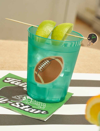 Tailgate Frost Flex Cups: Footballs/8pk - Bria Blair Creative