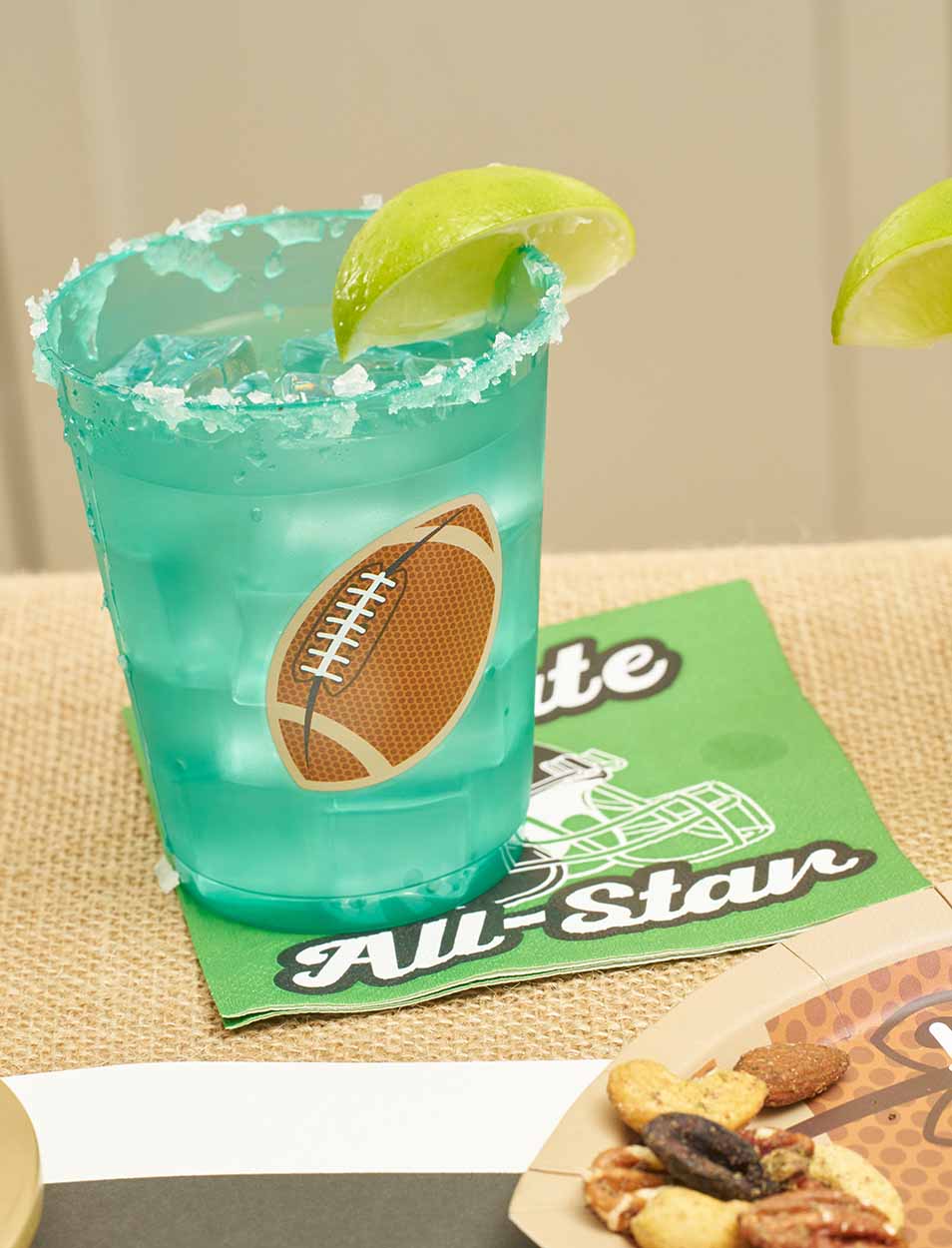 Tailgate Frost Flex Cups: Footballs/8pk - Bria Blair Creative