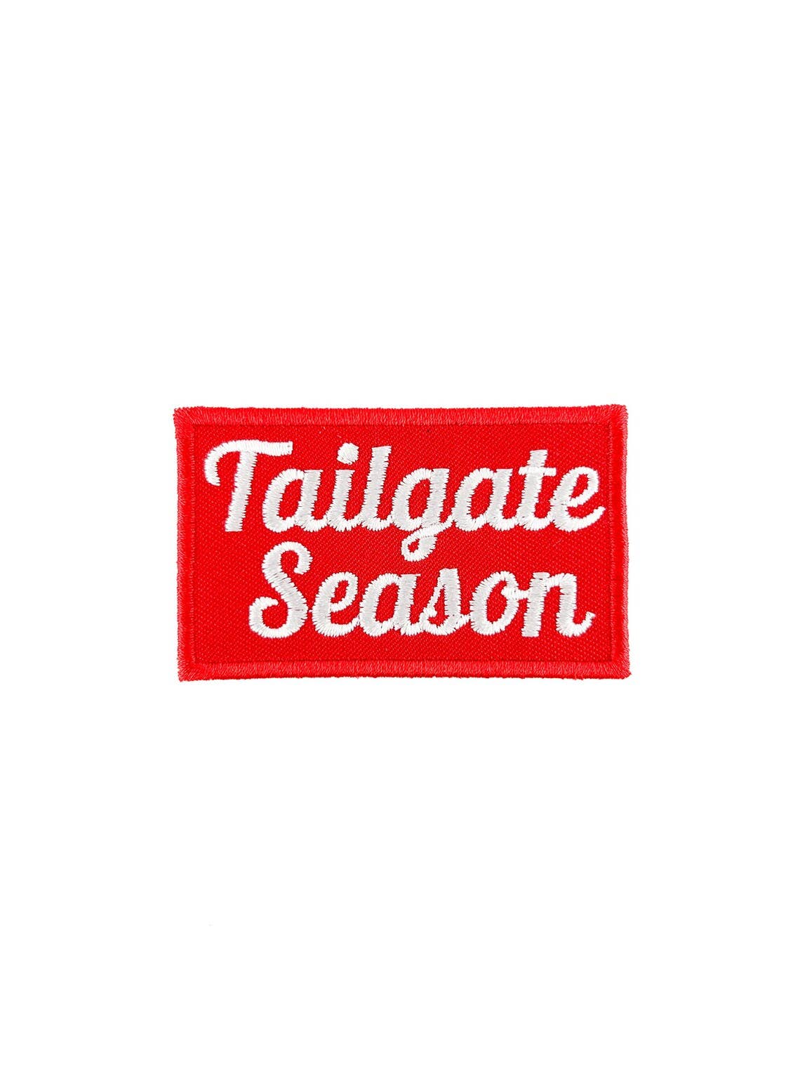 Tailgate Season Embroidered Iron On Patch Football Beer - Bria Blair Creative