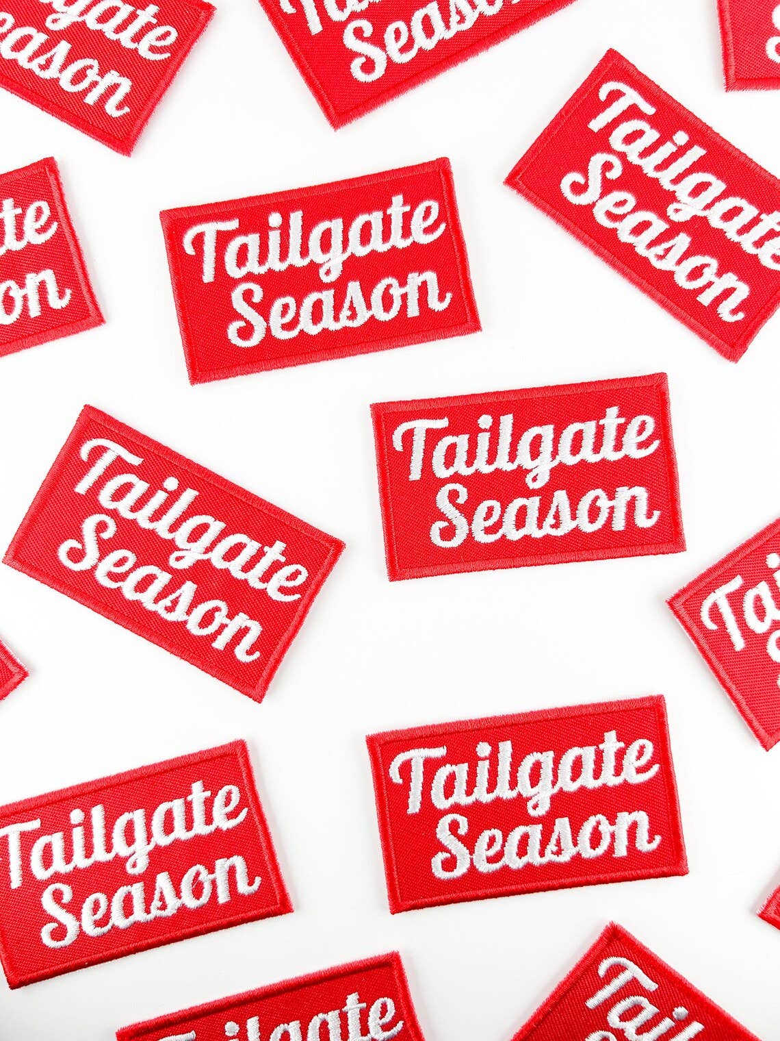 Tailgate Season Embroidered Iron On Patch Football Beer - Bria Blair Creative