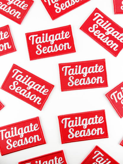 Tailgate Season Embroidered Iron On Patch Football Beer - Bria Blair Creative