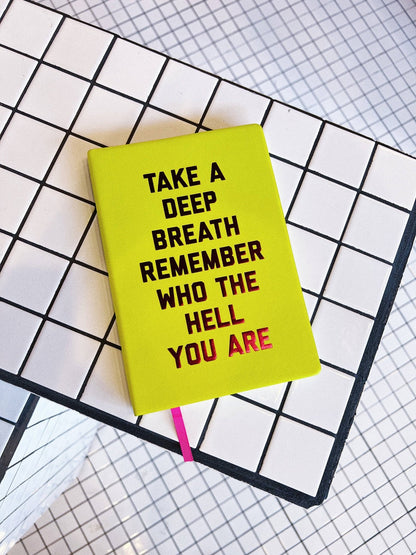 Take a Deep Breath Journal: Acid Lime - Bria Blair Creative