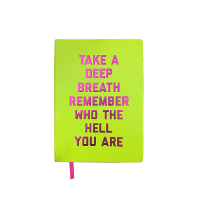 Take a Deep Breath Journal: Acid Lime - Bria Blair Creative