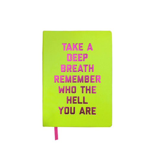 Take a Deep Breath Journal: Acid Lime - Bria Blair Creative
