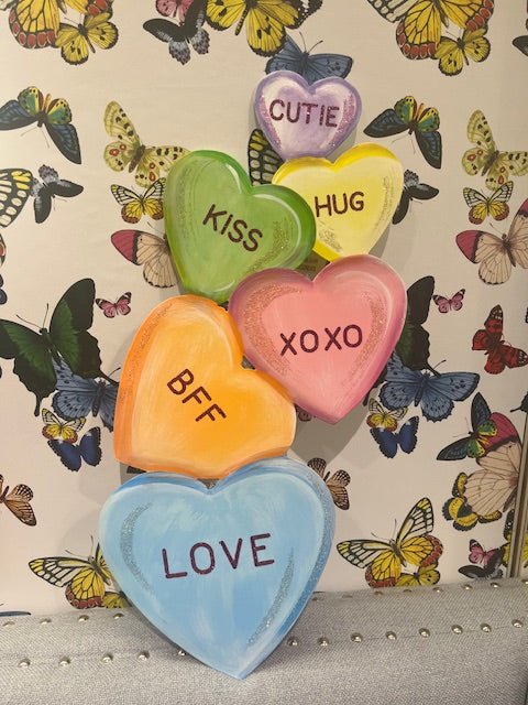 Talking Hearts Drop Sign - Bria Blair Creative
