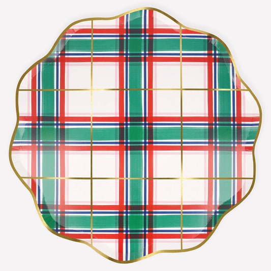 Tartan Dinner Plates - Bria Blair Creative