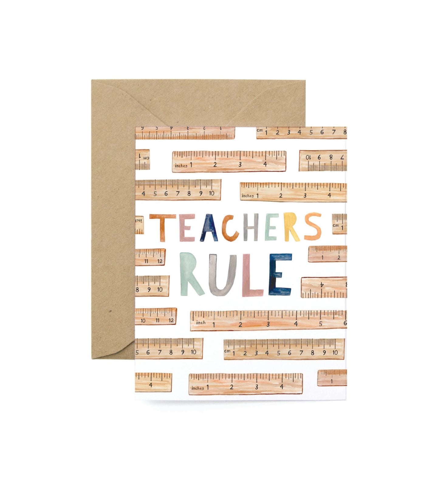 Teachers Rule Greeting Card - Bria Blair Creative