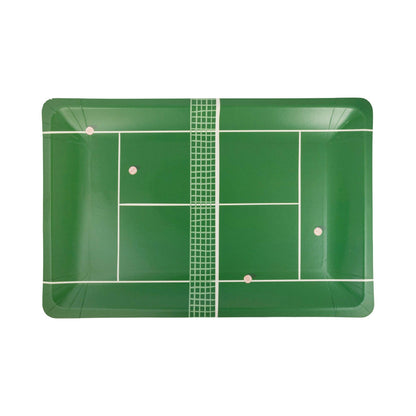 TEN1140 - Tennis Court Paper Plate - Bria Blair Creative
