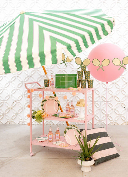 TEN1140 - Tennis Court Paper Plate - Bria Blair Creative