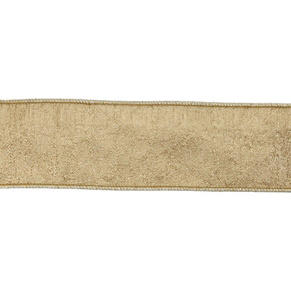 Textured Gold Metallic Wired Ribbon 5 Yard Roll - Bria Blair Creative