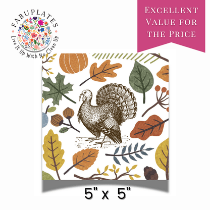 Thanksgiving 24ct Cocktail Napkin Separates (3ply) - Bria Blair Creative